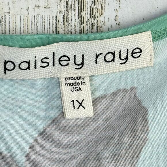 Paisley Raye rósese Wrap Dress size 1X - Picture 11 of 12